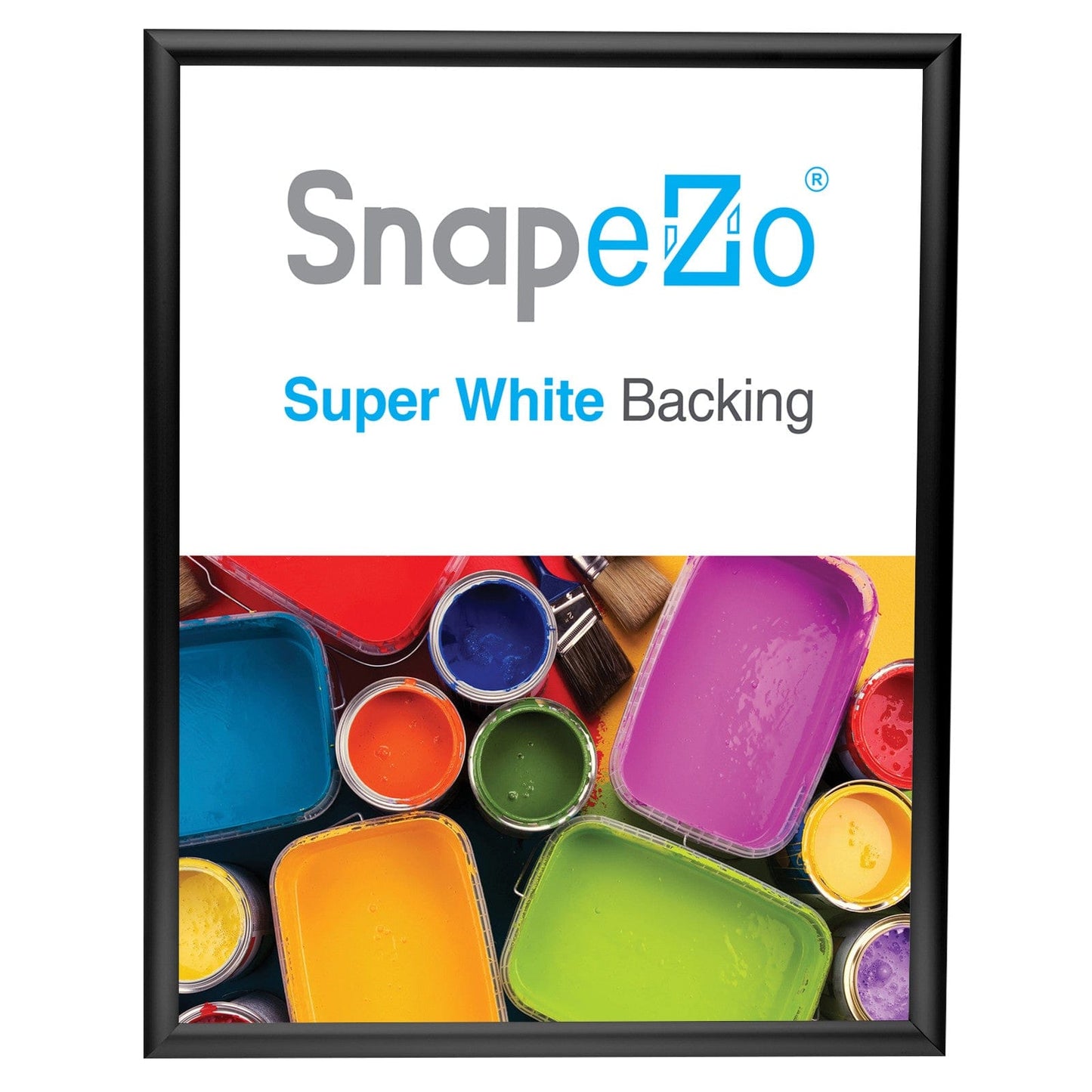16x20 Black SnapeZo® Poster Snap Frame 1" - Snap Frames Direct