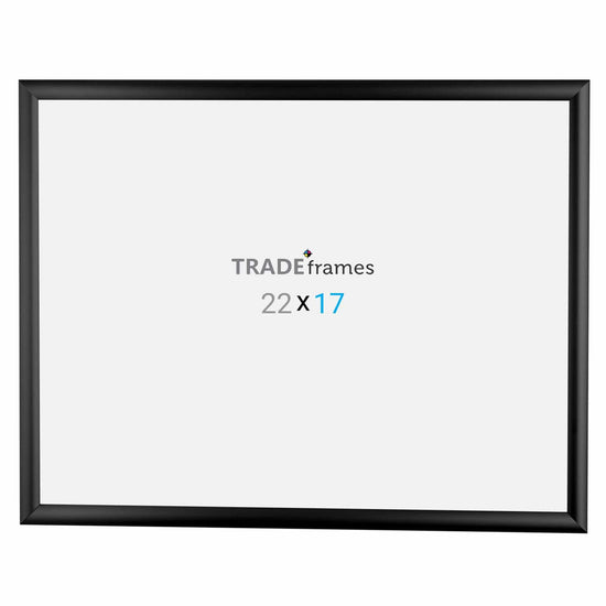 17x22 Black Snap Frame - 1" Profile - Snap Frames Direct