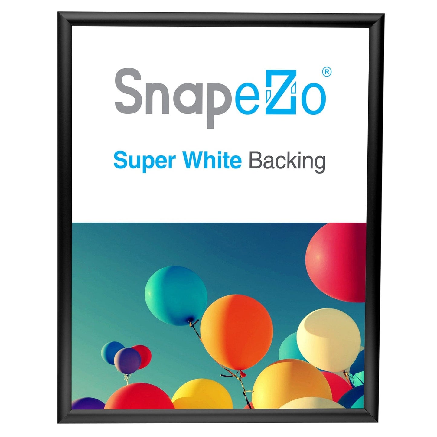 20x26 Black SnapeZo® Poster Snap Frame 1" - Snap Frames Direct