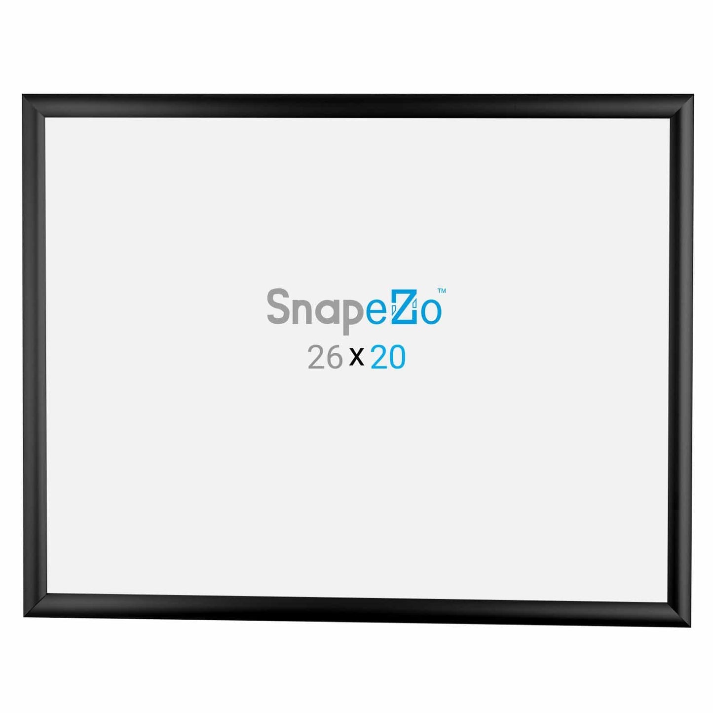 20x26 Black SnapeZo® Return Snap Frame - 1" Profile - Snap Frames Direct