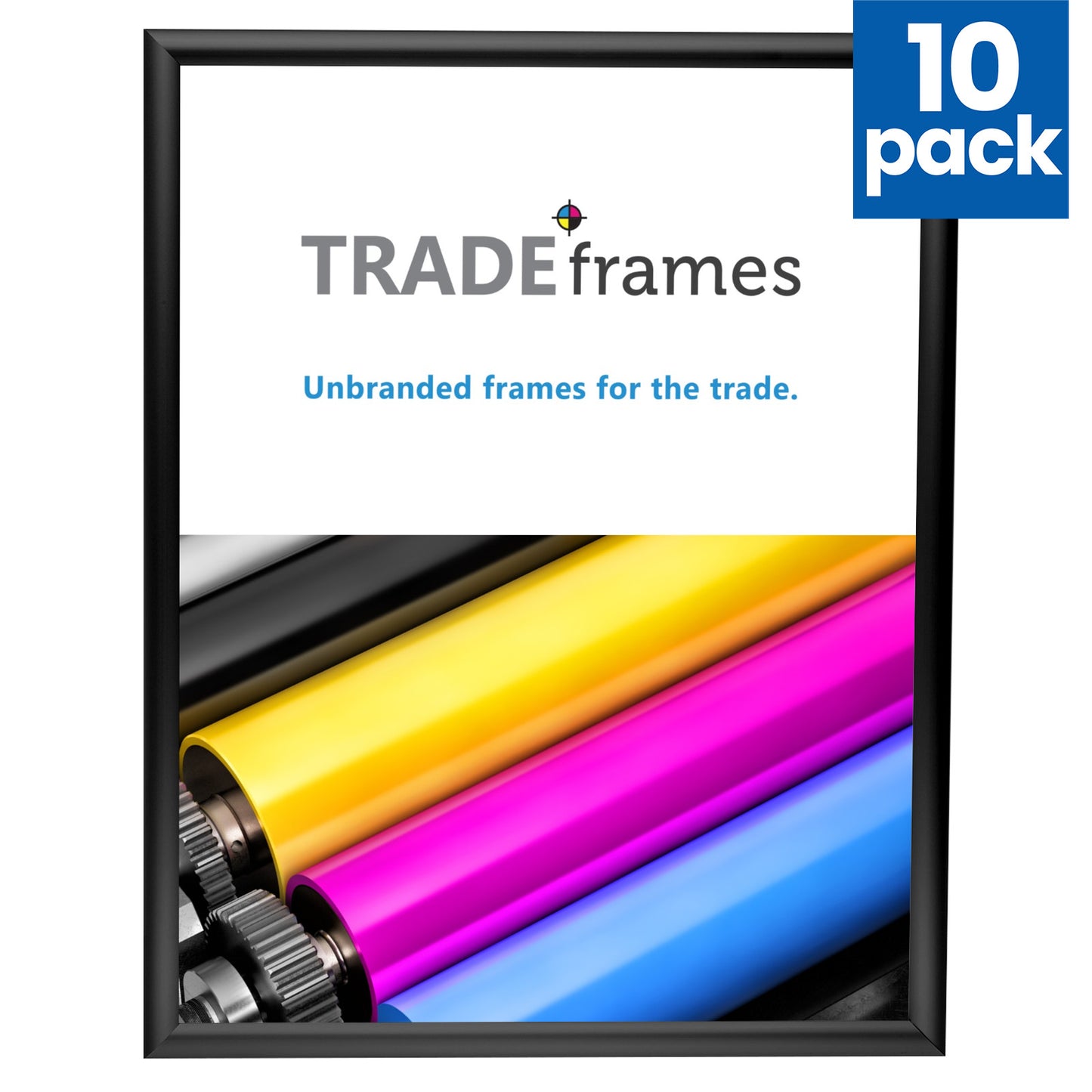 10 Case Pack of Black 18x24 Poster Frame - 1" Profile