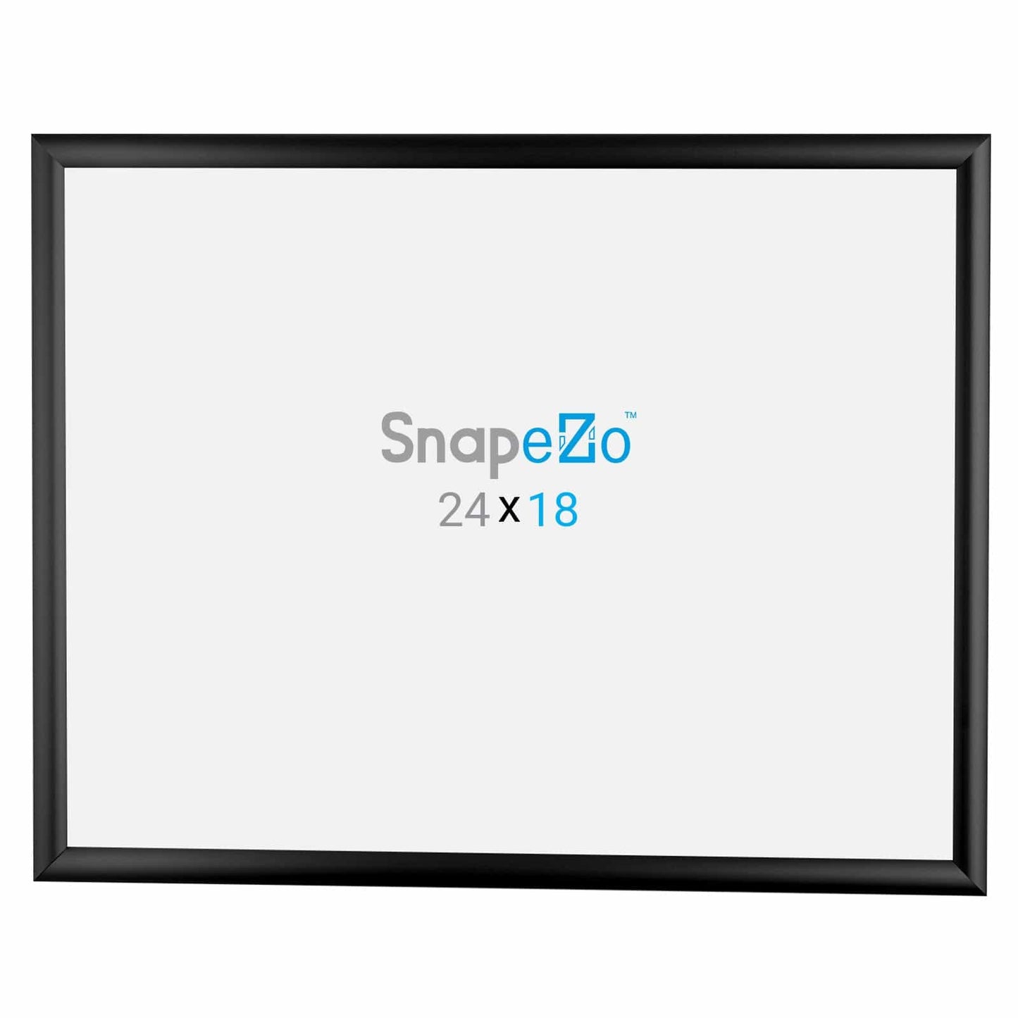 18x24 Black SnapeZo® Poster Snap Frame 1" - Snap Frames Direct