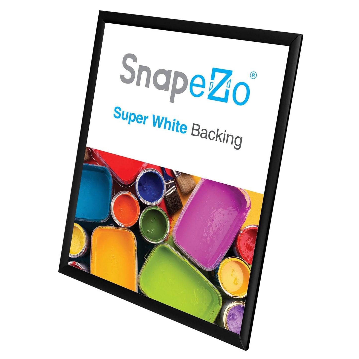 12x16 Black SnapeZo® Snap Frame - 1" Profile - Snap Frames Direct