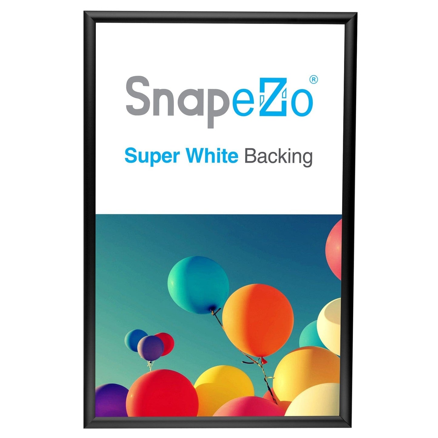 14x22 Black SnapeZo® Snap Frame - 1" Profile - Snap Frames Direct