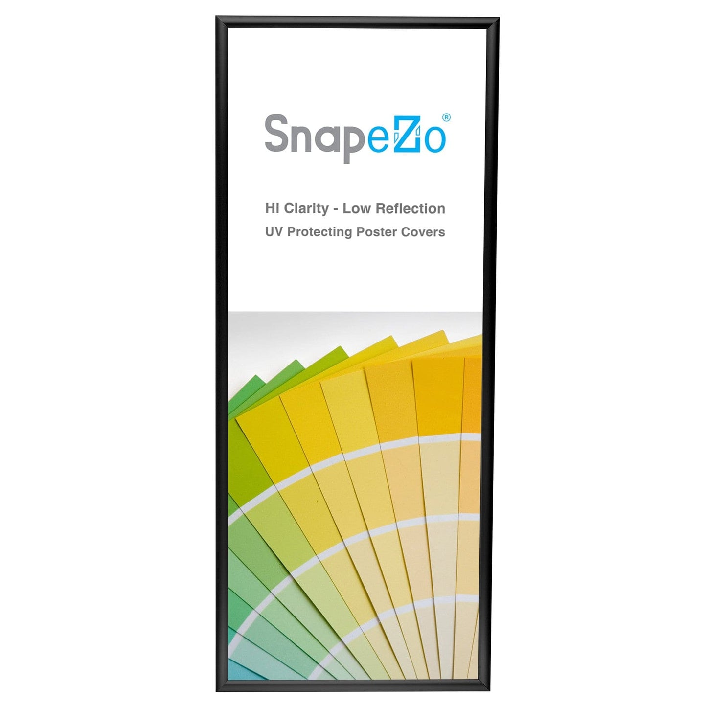 14x36 Black SnapeZo® Poster Snap Frame 1" - Snap Frames Direct