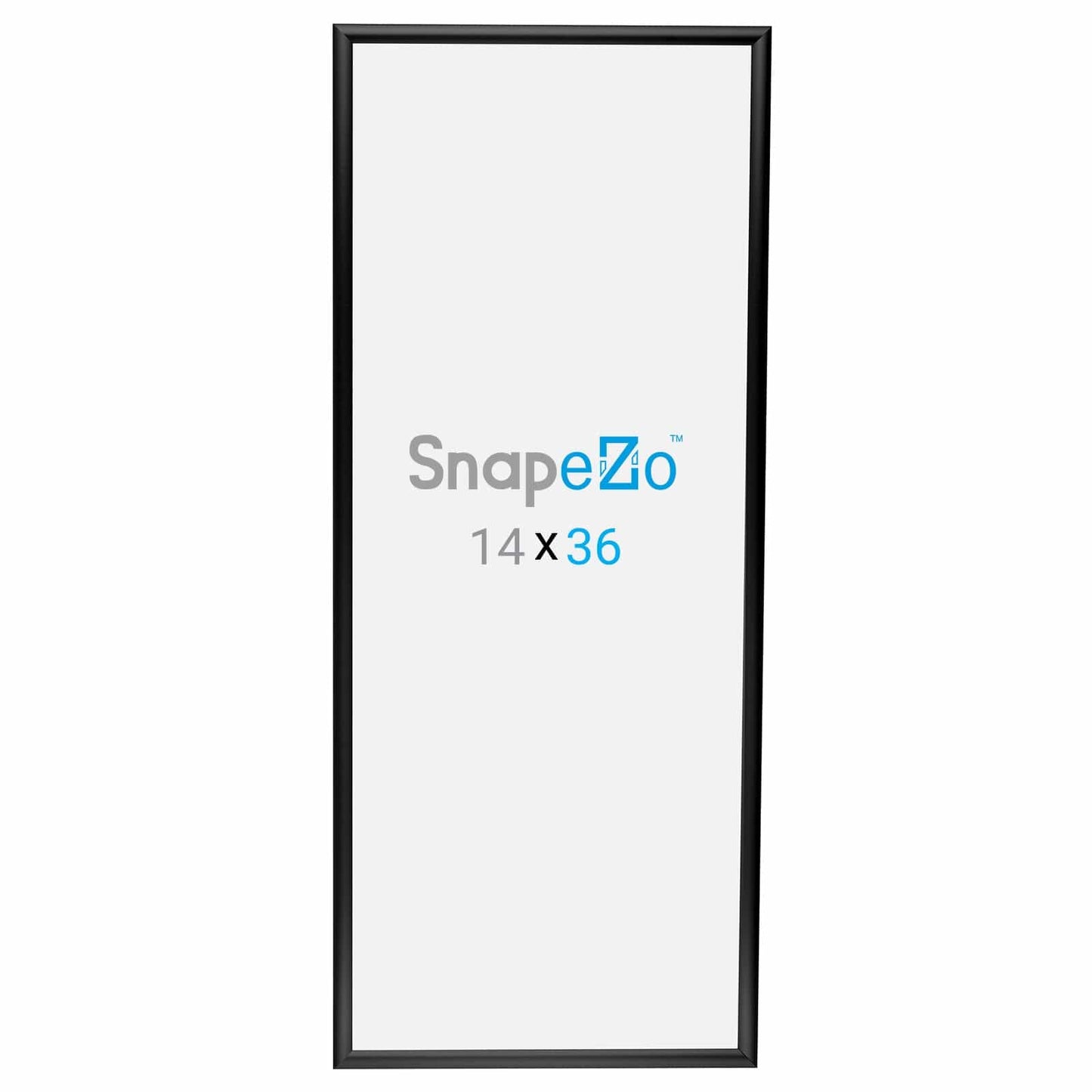 14x36 Black SnapeZo® Poster Snap Frame 1" - Snap Frames Direct