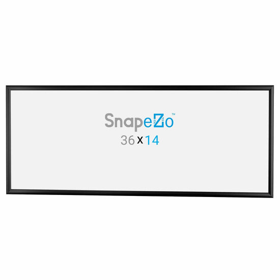 14x36 Black SnapeZo® Poster Snap Frame 1" - Snap Frames Direct