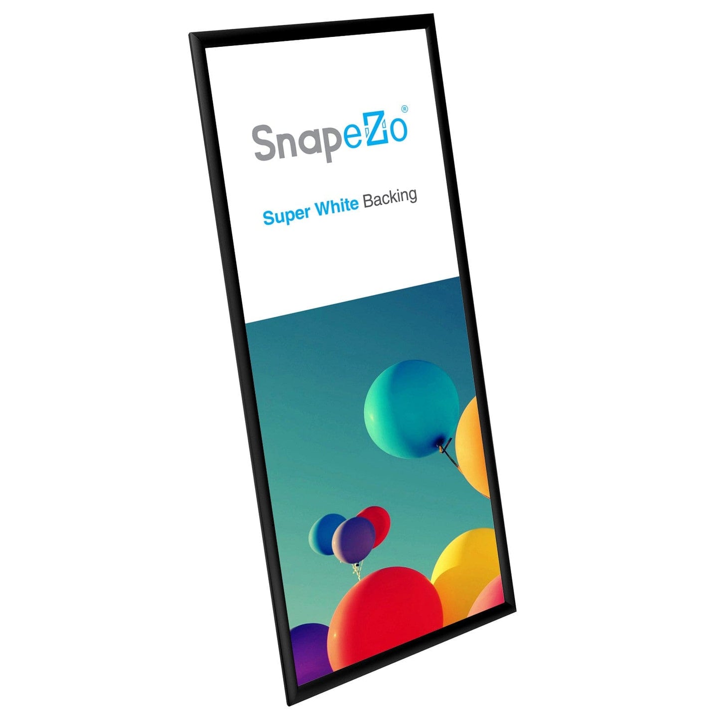 14x36 Black SnapeZo® Poster Snap Frame 1" - Snap Frames Direct