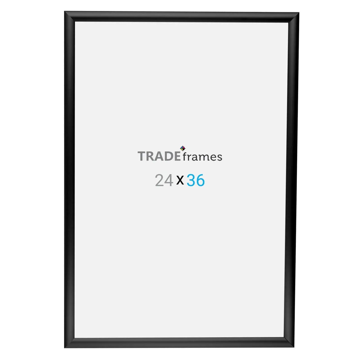 24x36 Black Poster Frame 1 Inch - Snap Frames Direct