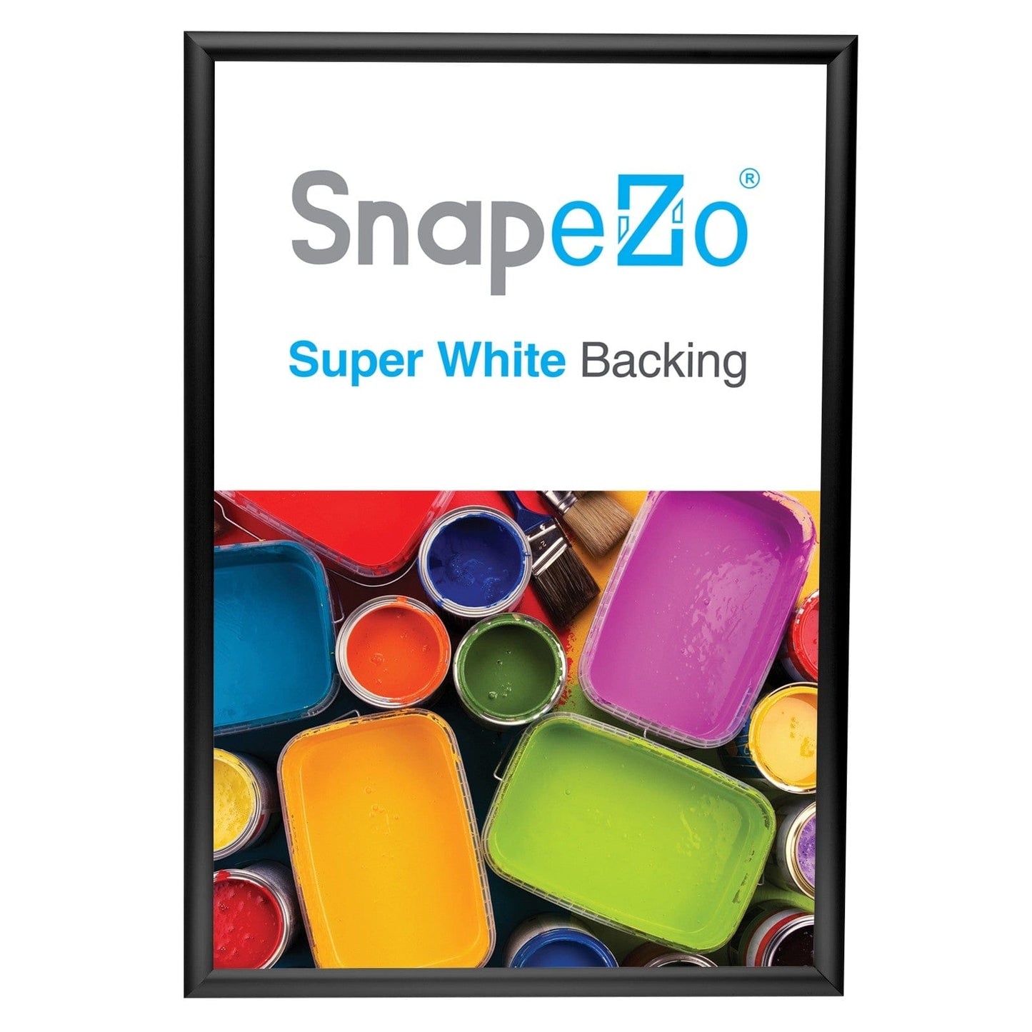 13x19 Black SnapeZo® Poster Snap Frame 1" - Snap Frames Direct