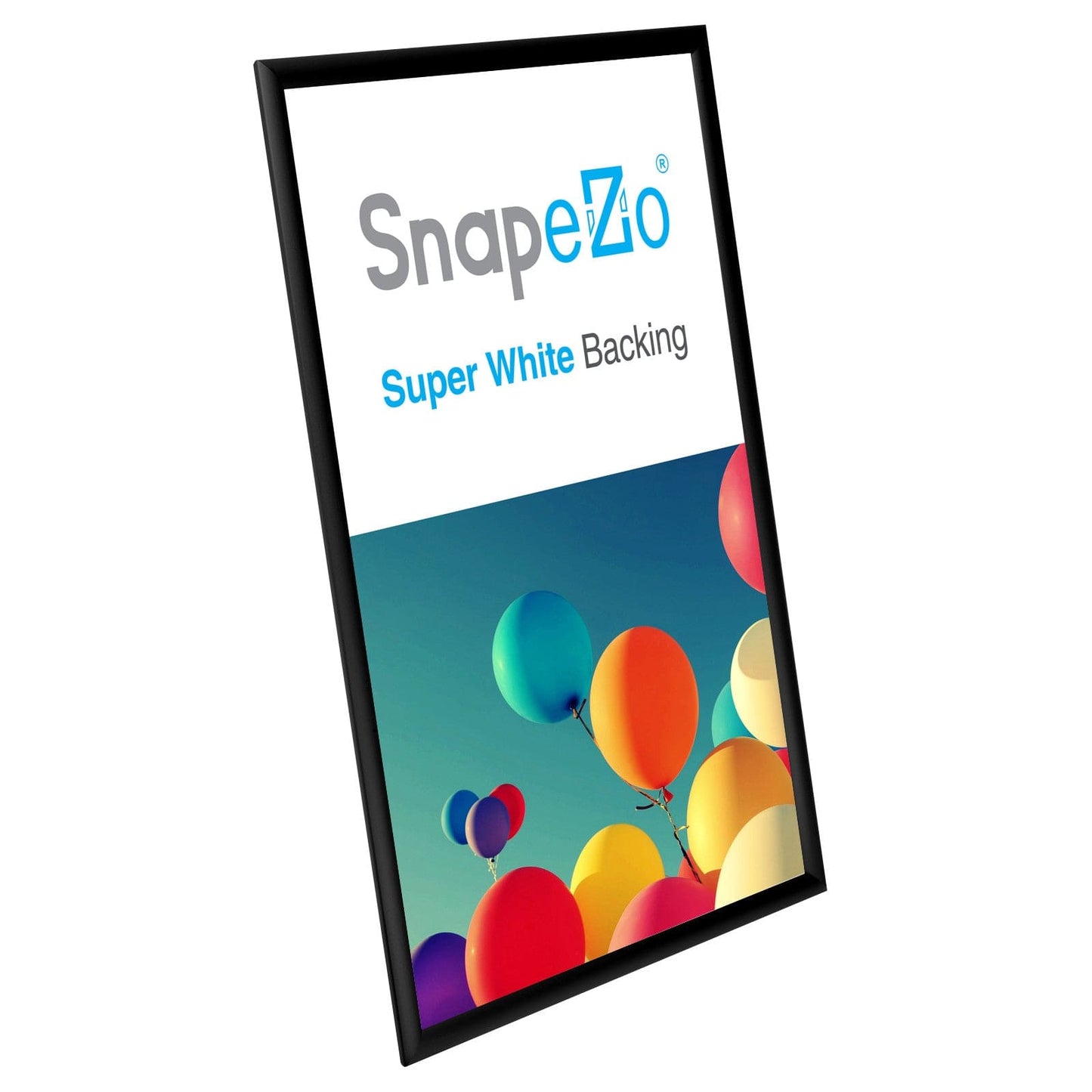 12x18 Black SnapeZo® Poster Snap Frame 1" - Snap Frames Direct