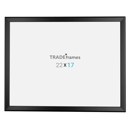 17x22 TRADEframe Black Snap Frame 17x22 - 1.25 inch profile - Snap Frames Direct