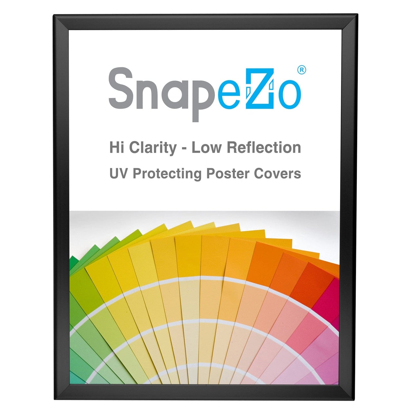 17x22 Black SnapeZo® Snap Frame - 1.25" Profile - Snap Frames Direct