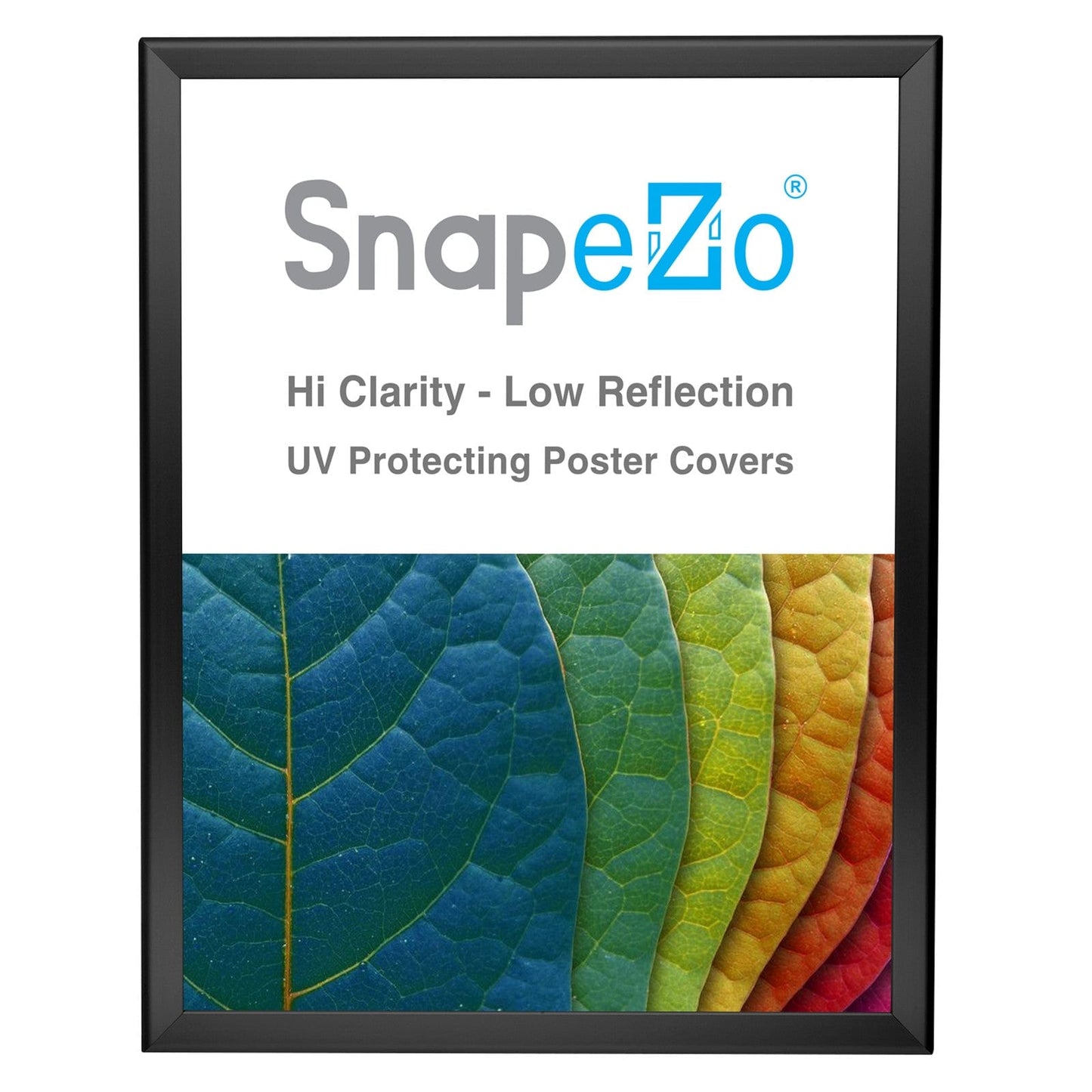 17x22 Black SnapeZo® Snap Frame - 1.25" Profile - Snap Frames Direct