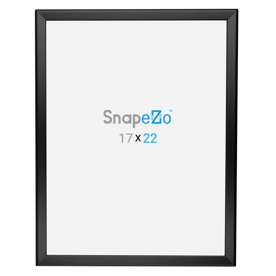 17x22 Black SnapeZo® Snap Frame - 1.25" Profile - Snap Frames Direct