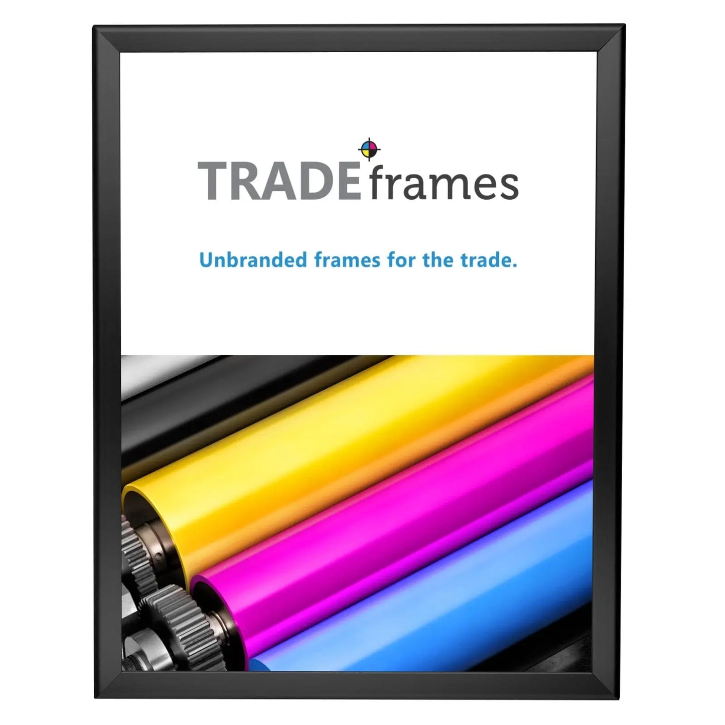 22x28 Inches Black Snap Frame - 1.25" Profile - Snap Frames Direct