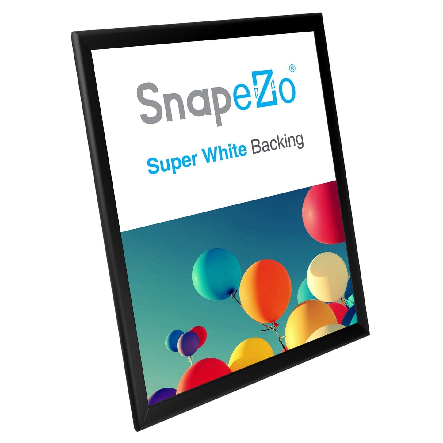 17x22 Black SnapeZo® Snap Frame - 1.25" Profile - Snap Frames Direct