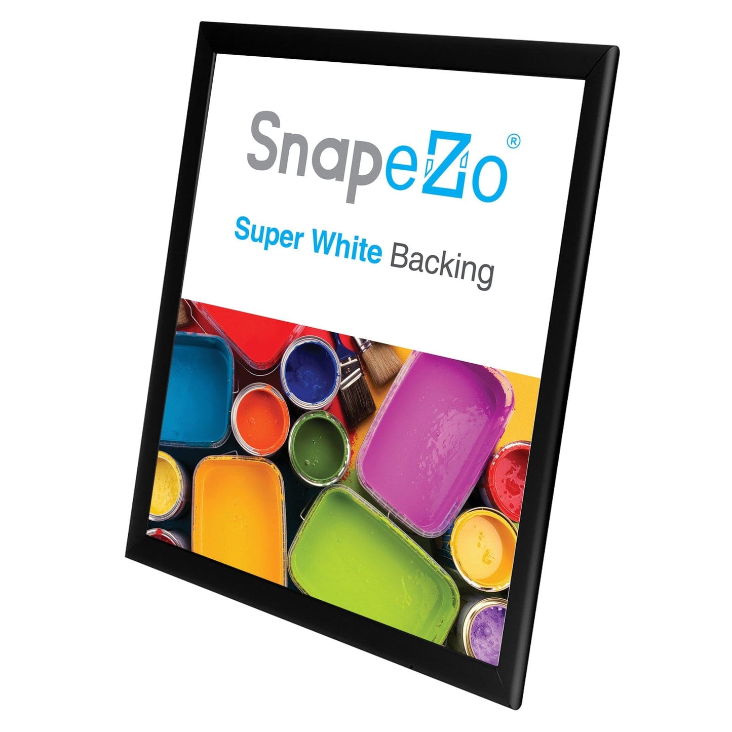 17x22 Black SnapeZo® Snap Frame - 1.25" Profile - Snap Frames Direct