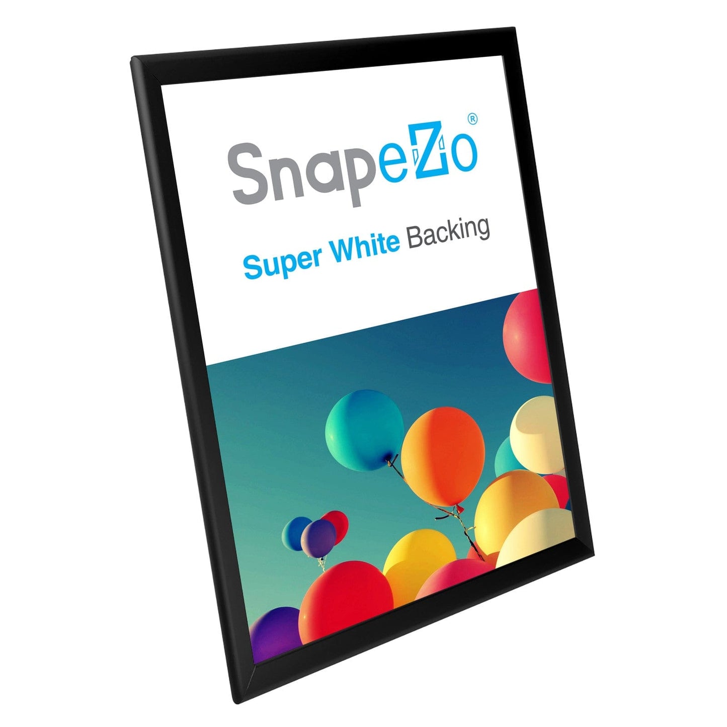 14x20 Black SnapeZo® Snap Frame - 1.25" Profile - Snap Frames Direct