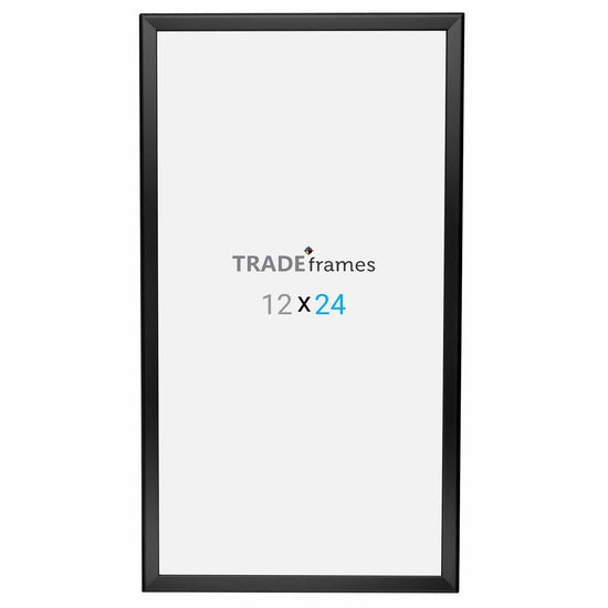 12x24 Black TRADEframe Snap Frame - 1.25" Profile - Snap Frames Direct