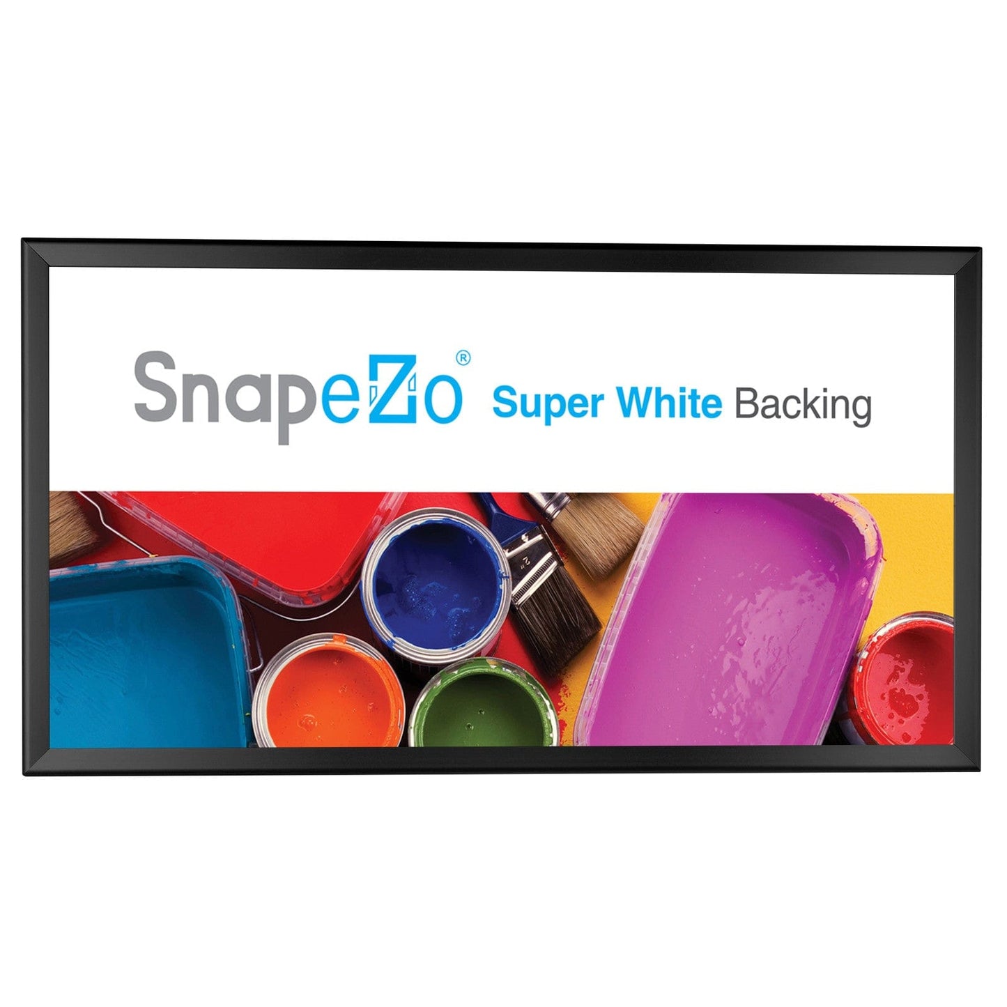 12x24 Black SnapeZo® Snap Frame - 1.25" Profile - Snap Frames Direct