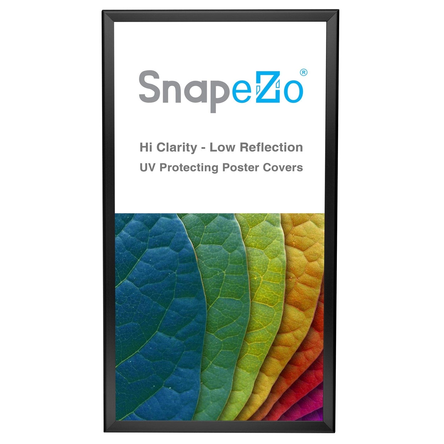 12x24 Black SnapeZo® Snap Frame - 1.25" Profile - Snap Frames Direct