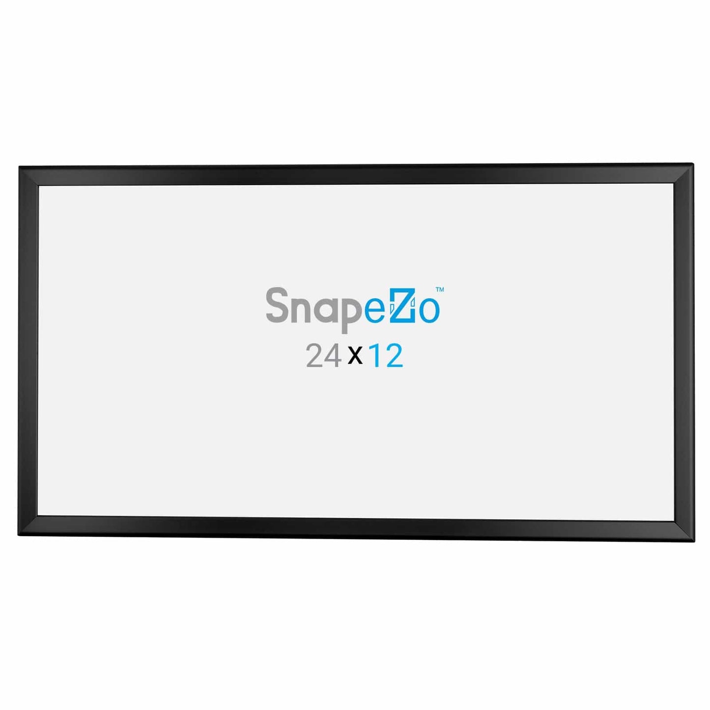 12x24 Black SnapeZo® Snap Frame - 1.25" Profile - Snap Frames Direct