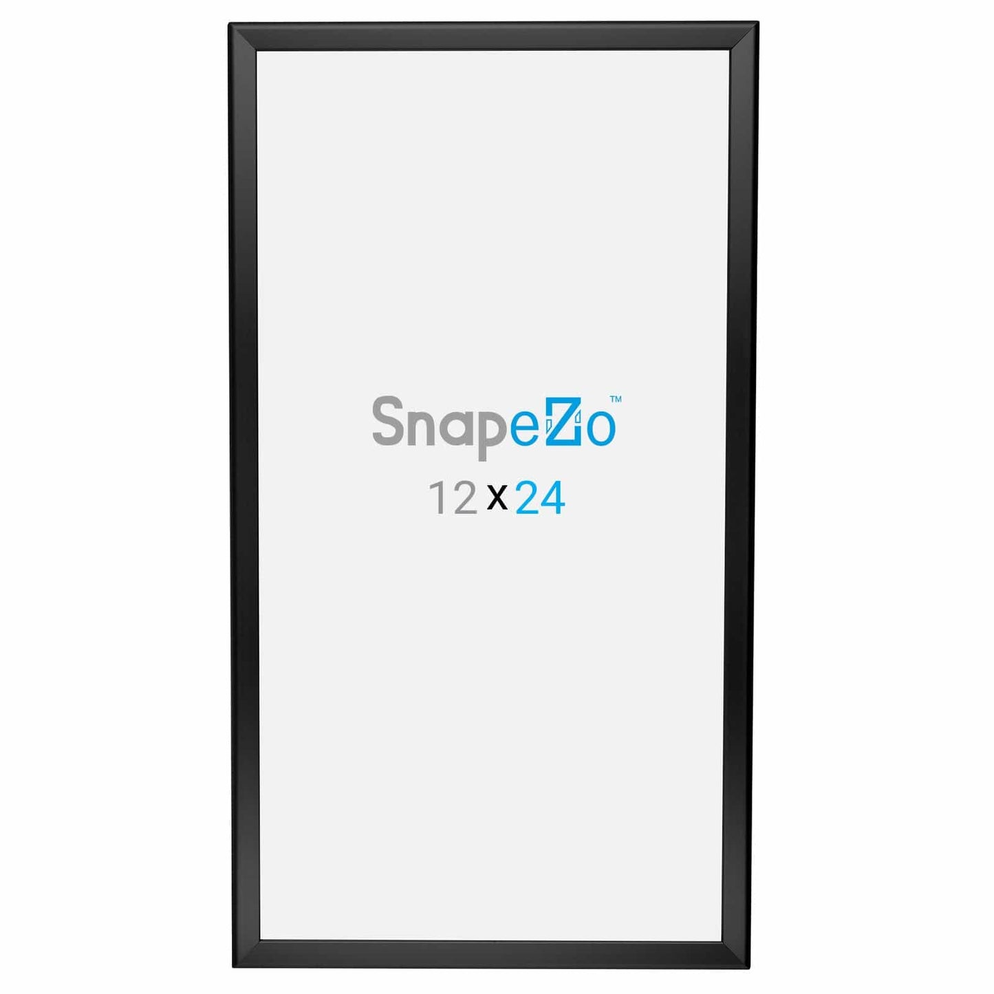 12x24 Black SnapeZo® Snap Frame - 1.25" Profile - Snap Frames Direct