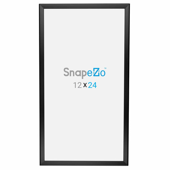 12x24 Black SnapeZo® Snap Frame - 1.25" Profile - Snap Frames Direct