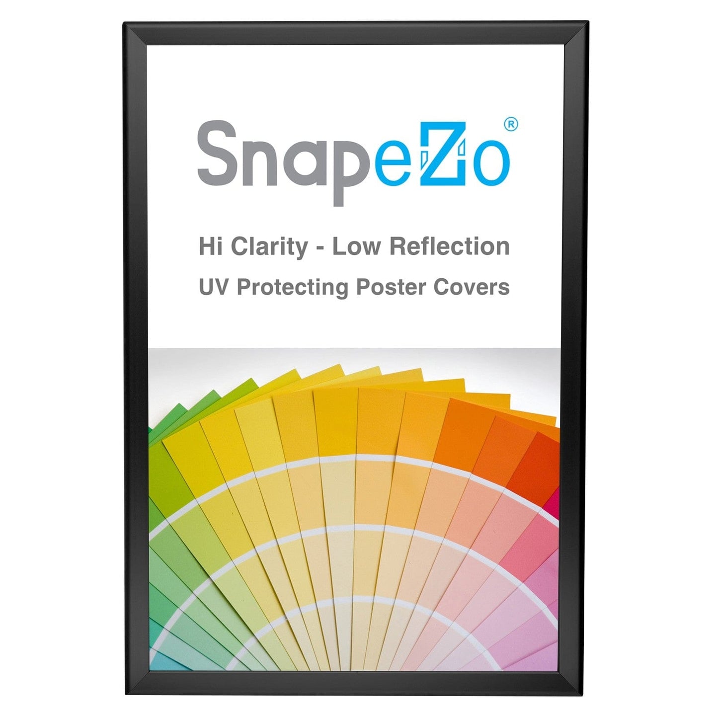 20x29 Black SnapeZo® Poster Snap Frame 1.25" - Snap Frames Direct