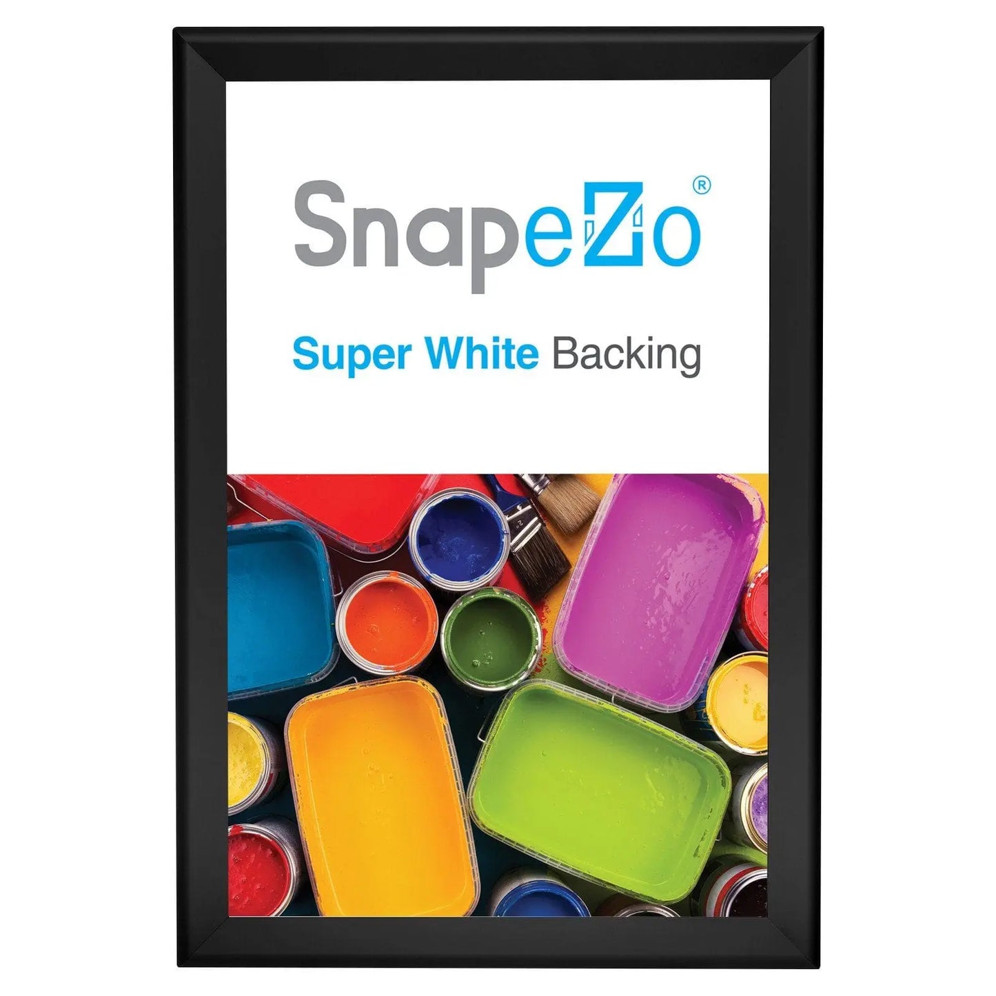 Black snap frame poster size 20X30 - 1.7 inch profile - Snap Frames Direct