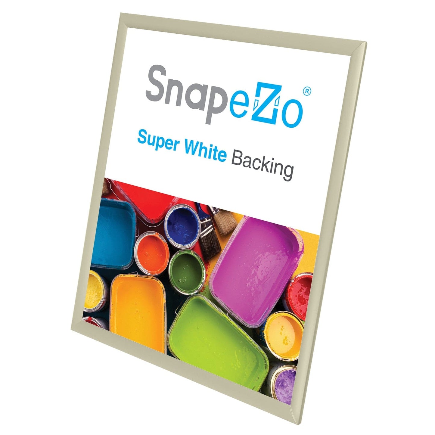 22x28 Cream SnapeZo® Snap Frame - 1" Profile - Snap Frames Direct