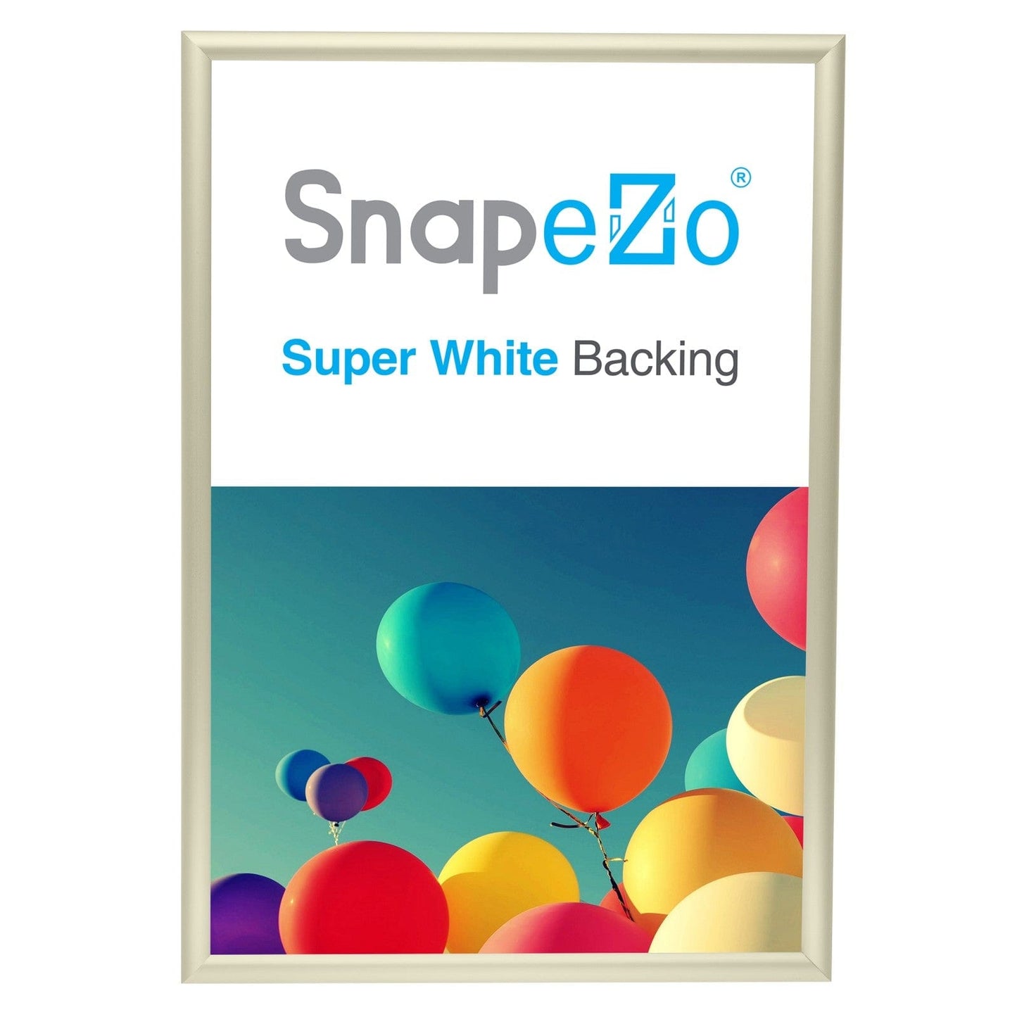 24x36 Cream SnapeZo® Snap Frame - 1" Profile - Snap Frames Direct