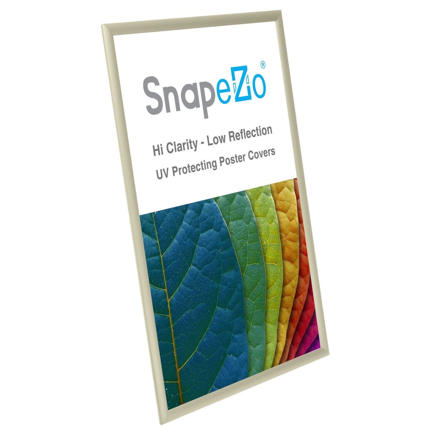 13x19 Cream SnapeZo® Return Snap Frame - 1" Profile - Snap Frames Direct