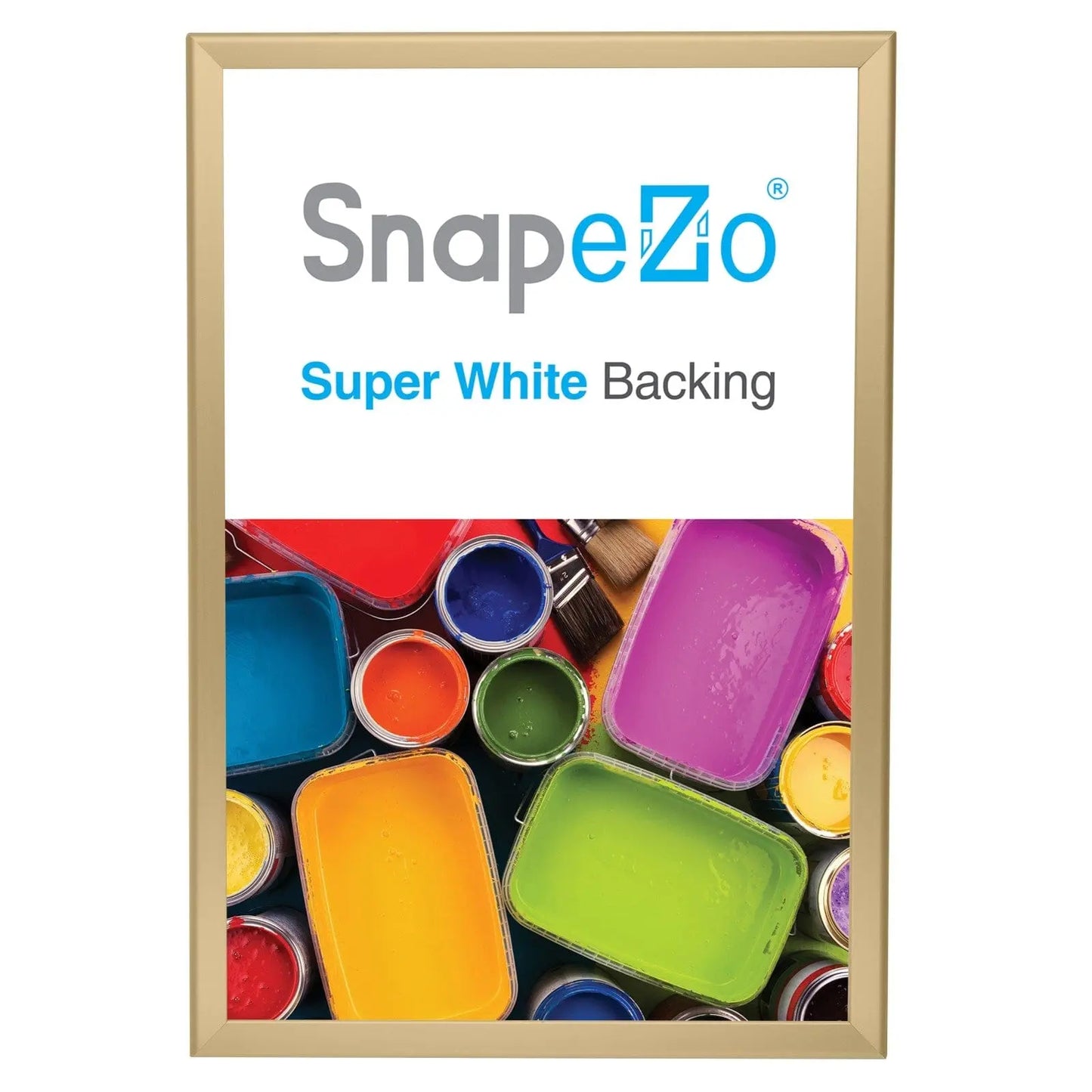 20x30 Gold SnapeZo® Snap Frame - 1.25" Profile - Snap Frames Direct