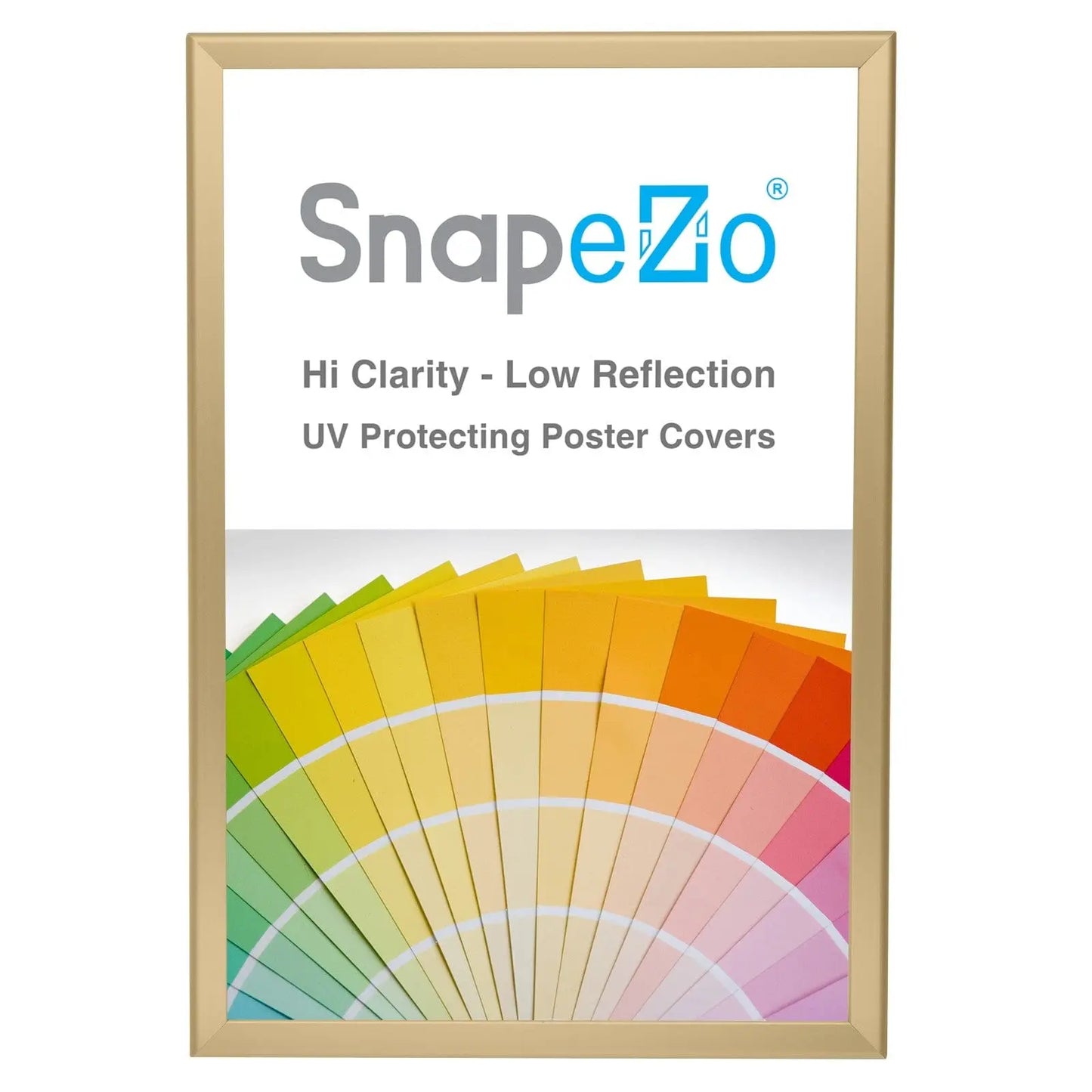 20x30 Gold SnapeZo® Snap Frame - 1.25" Profile - Snap Frames Direct