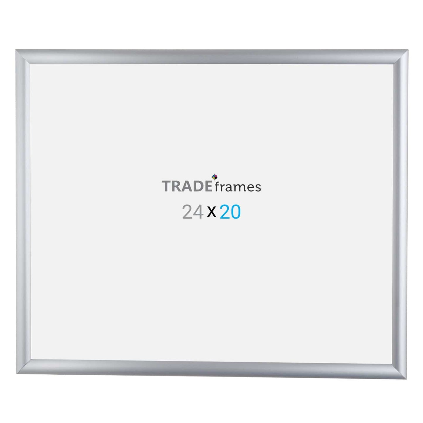 20x24  TRADEframe Silver Snap Frame 20x24 - 1 inch profile - Snap Frames Direct
