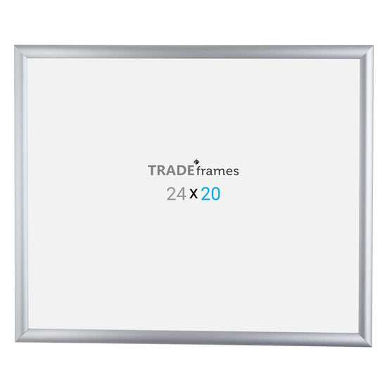 20x24  TRADEframe Silver Snap Frame 20x24 - 1 inch profile - Snap Frames Direct