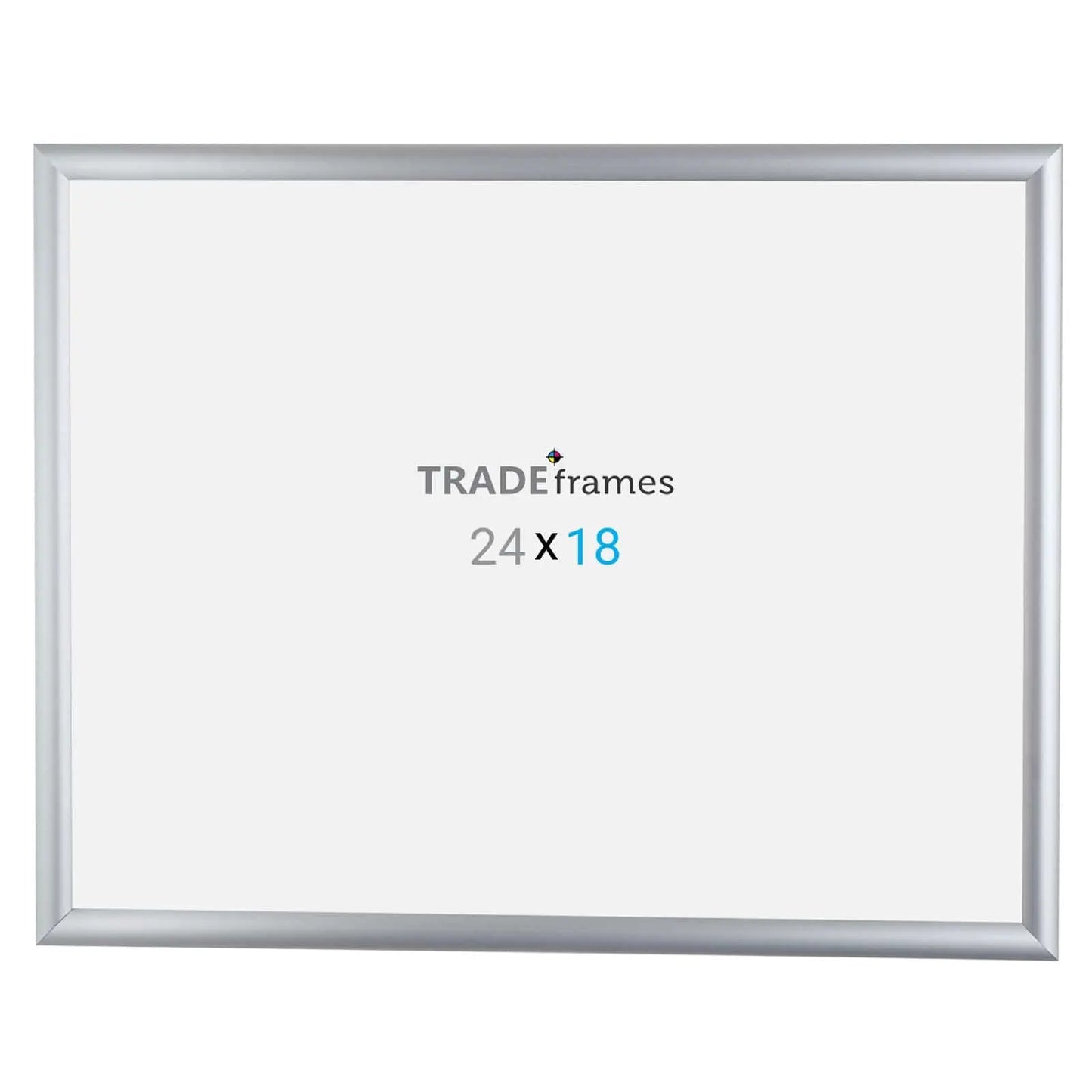 18x24 Inches Silver Snap Frame - 1" Profile - Snap Frames Direct