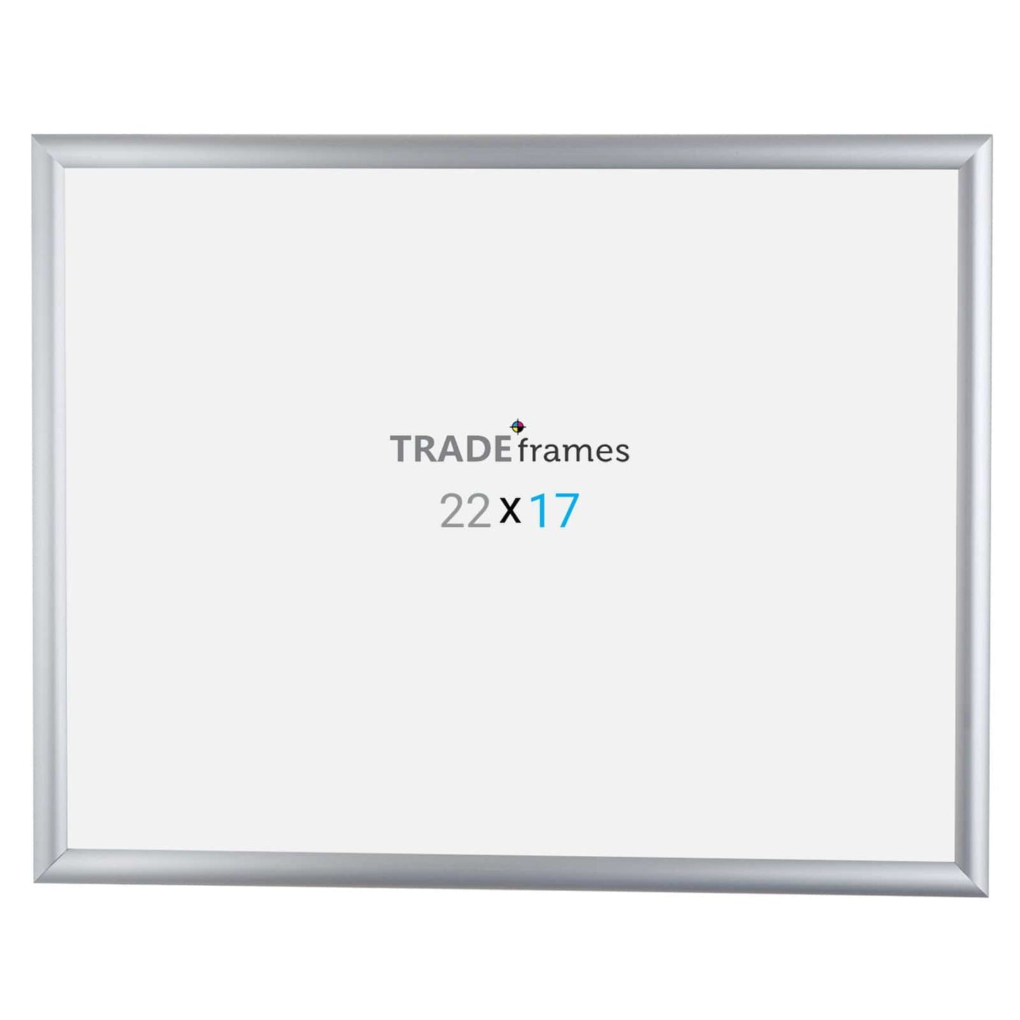 17x22 Silver TRADEframe Snap Frame - 1" Profile - Snap Frames Direct