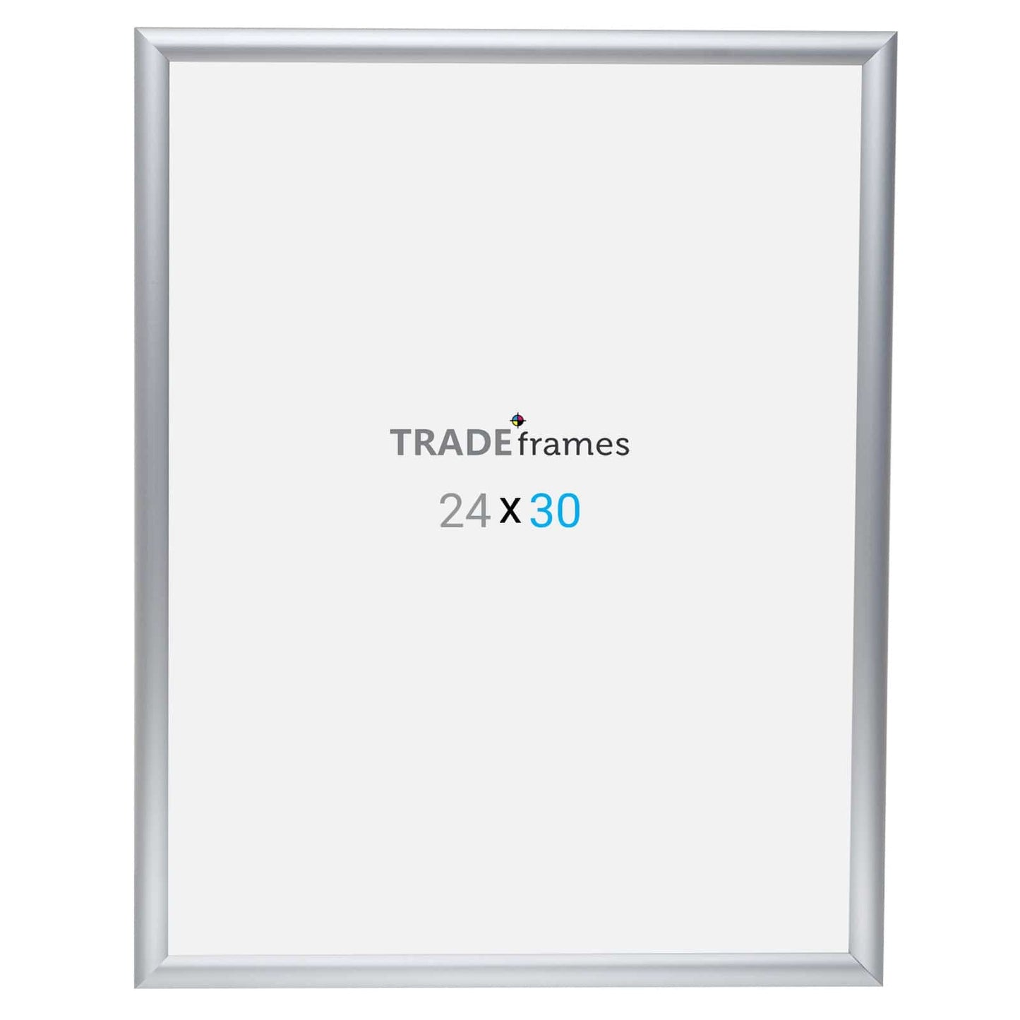 24x30  TRADEframe Silver Snap Frame 24x30 - 1 inch profile - Snap Frames Direct