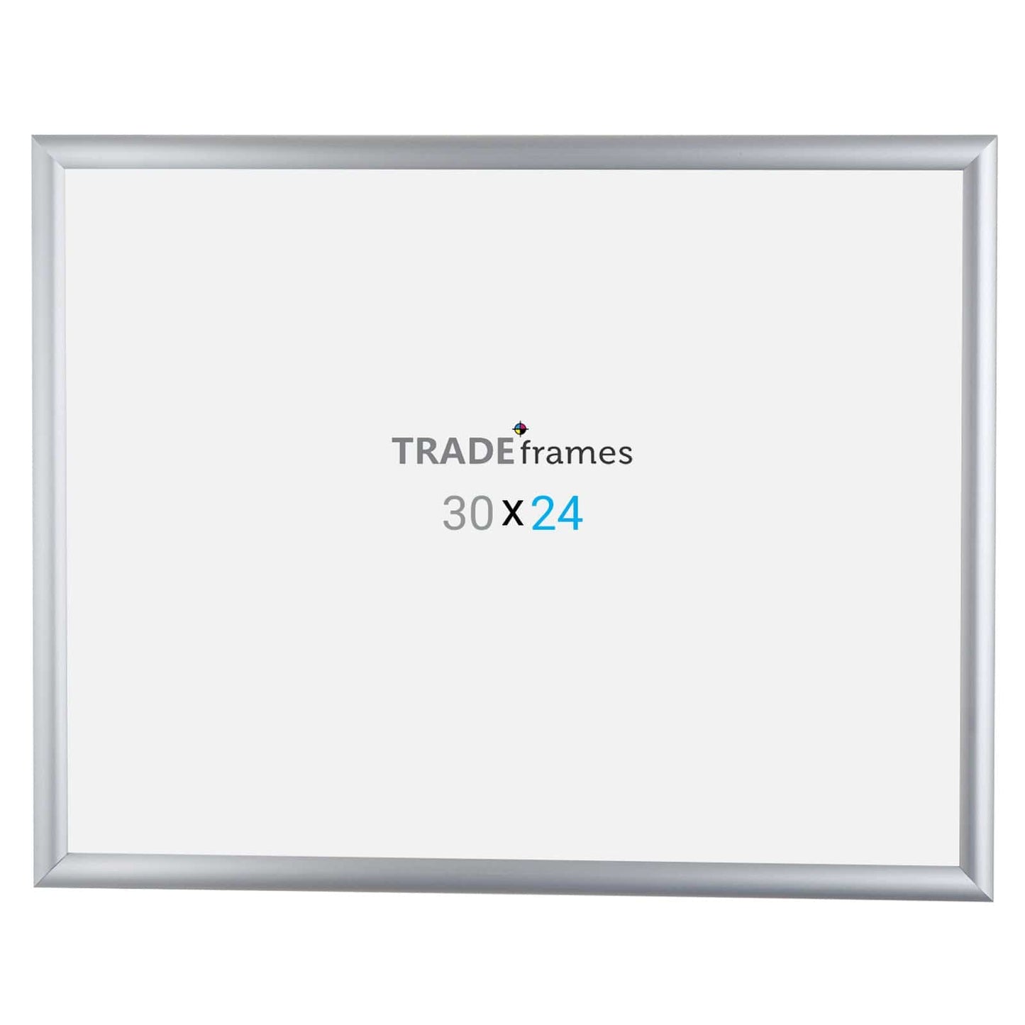 24x30  TRADEframe Silver Snap Frame 24x30 - 1 inch profile - Snap Frames Direct