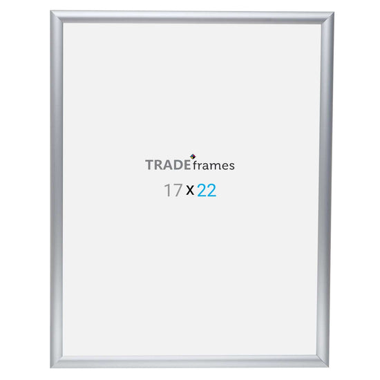 17x22 Silver TRADEframe Snap Frame - 1" Profile - Snap Frames Direct