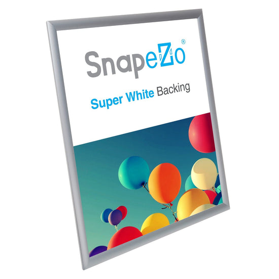 18x24 Silver SnapeZo® Poster Snap Frame 1" - Snap Frames Direct