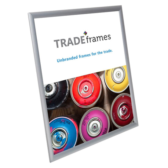 17x22 Silver TRADEframe Snap Frame - 1" Profile - Snap Frames Direct