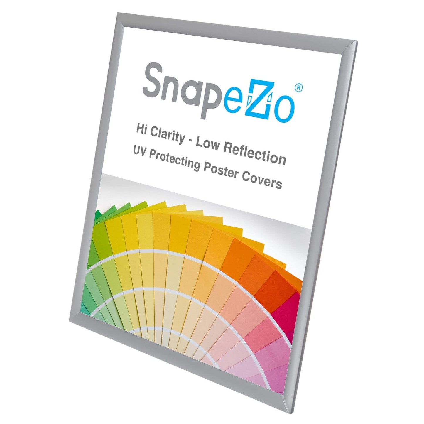 22x28 Silver SnapeZo® Poster Snap Frame 1" - Snap Frames Direct