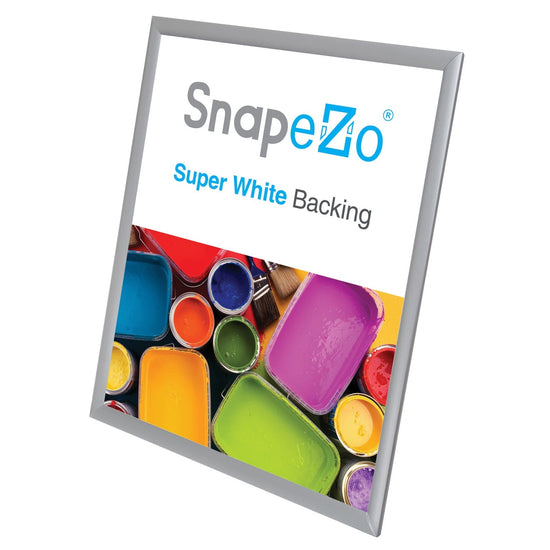 18x24 Silver SnapeZo® Poster Snap Frame 1" - Snap Frames Direct