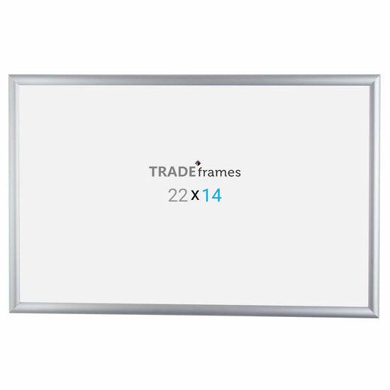 14x22 Silver TRADEframe Snap Frame - 1" Profile - Snap Frames Direct