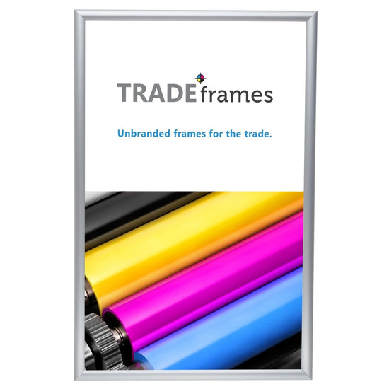 14x22 Silver TRADEframe Snap Frame - 1" Profile - Snap Frames Direct