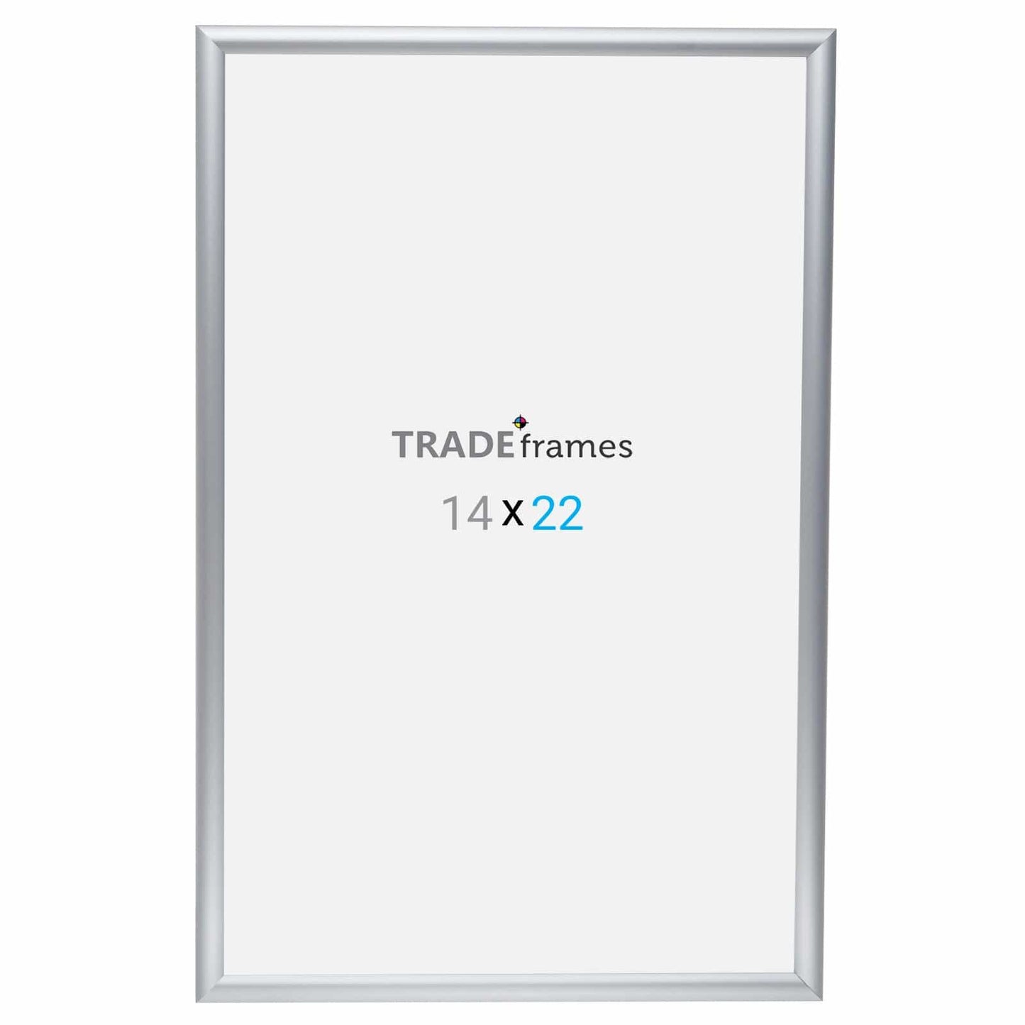 14x22 Silver TRADEframe Snap Frame - 1" Profile - Snap Frames Direct